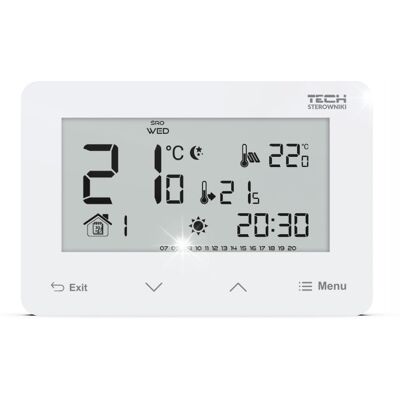 Sterownik Regulator Termostat Pokojowy Przewodowy St-293 V3 Biały Tech Sterownik Regulator Termostat Pokojowy Przewodowy St-293 V3 Biały Tech