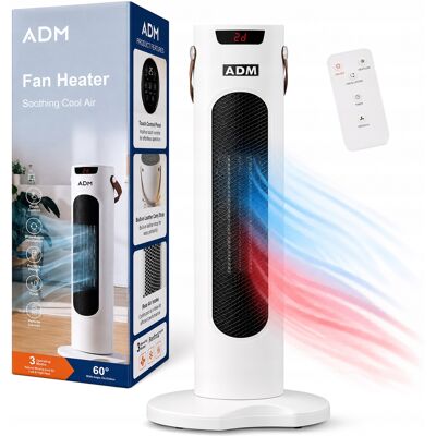 AMD Termowentylator Ceramiczny 1500 W Ptc Led Pilot Oscylacja 2w1 AMD Termowentylator Ceramiczny 1500 W Ptc Led Pilot Oscylacja 2w1