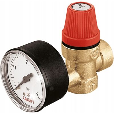 Zawór Bezpieczeństwa Z Manometrem Caleffi 1/2 6bar Zawór Bezpieczeństwa Z Manometrem Caleffi 1/2 6bar