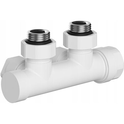 Hydrosan ZAWÓR KĄTOWY GRZEJNIKOWY DUPLEX ZASILAJĄCY ODCINAJĄCY ZG-WH-5 BIAŁY Hydrosan ZAWÓR KĄTOWY GRZEJNIKOWY DUPLEX ZASILAJĄCY ODCINAJĄCY ZG-WH-5 BIAŁY