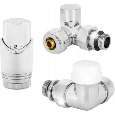 Diamond Zestaw Termostatyczny Do Grzejnika 1/2' Osiowy Lewy Chrom Dn15 Premium Diamond Zestaw Termostatyczny Do Grzejnika 1/2' Osiowy Lewy Chrom Dn15 Premium