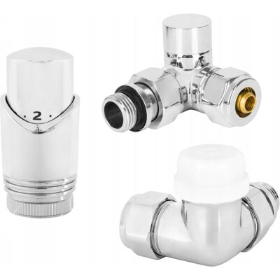 Diamond Zestaw Termostatyczny Do Grzejnika 1/2' Osiowy Prawy Chrom Dn15 Premium Diamond Zestaw Termostatyczny Do Grzejnika 1/2' Osiowy Prawy Chrom Dn15 Premium