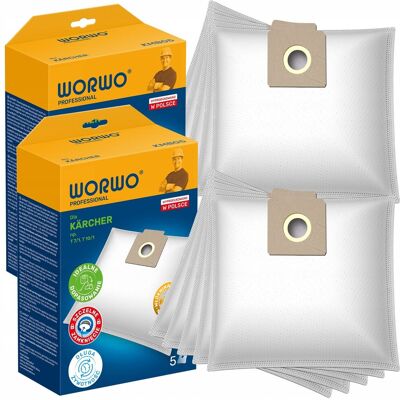 10 Worki Worwo Kmb05 Do Odkurzacza Przemysłowego Karcher T 7/1 T 8/1 T 10/1 10 Worki Worwo Kmb05 Do Odkurzacza Przemysłowego Karcher T 7/1 T 8/1 T 10/1