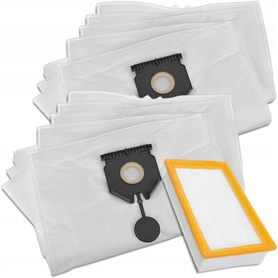Techkar 10x Worki + Filtr do Karcher Nt 30/1 40/1 50/1 Tact 6.904-367.0 2.889-155.0 Techkar 10x Worki + Filtr do Karcher Nt 30/1 40/1 50/1 Tact 6.904-367.0 2.889-155.0