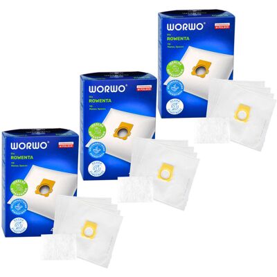 Worwo 12 szt Worki do odkurzacza Tefal Rowenta SILENCE FORCE ZR0028 R8 RMB15 ROWENTA R010 MICRO Worwo 12 szt Worki do odkurzacza Tefal Rowenta SILENCE FORCE ZR0028 R8 RMB15 ROWENTA R010 MICRO