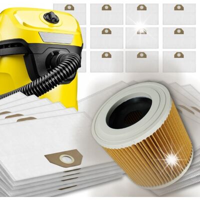 Inny producent 12x WORKI DO ODKURZACZA KARCHER WD3 WD 3 MV3 WD2 SE4001 KWD3 zestaw + filtr Inny producent 12x WORKI DO ODKURZACZA KARCHER WD3 WD 3 MV3 WD2 SE4001 KWD3 zestaw + filtr