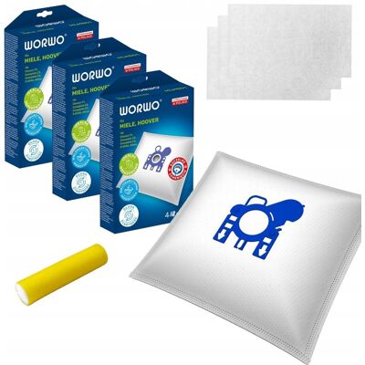 Worwo 12X Worki Do Odkurzacza Miele Complete C3 C2 Gn Classic C1 S8 Hoover Athos Worwo 12X Worki Do Odkurzacza Miele Complete C3 C2 Gn Classic C1 S8 Hoover Athos