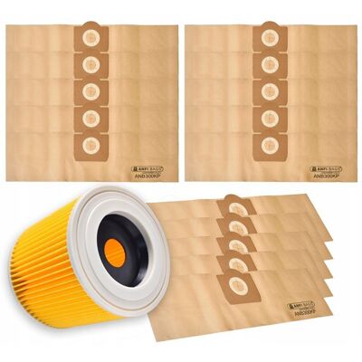Espero 15X WORKI FILTR DO ODKURZACZA DO KARCHER WD3 200 MV3 SE 4001 SE 4002 A2204 Espero 15X WORKI FILTR DO ODKURZACZA DO KARCHER WD3 200 MV3 SE 4001 SE 4002 A2204