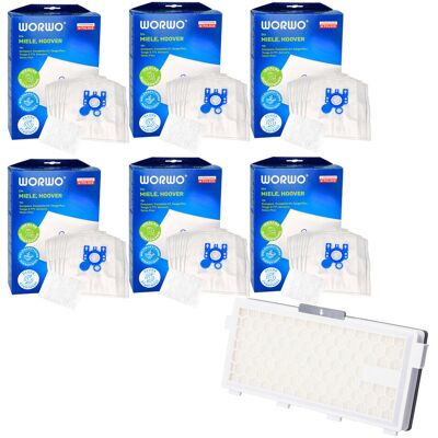 Worwo 24x Worki do odkurzacza Miele Complete C2 C3 + filtr Worwo 24x Worki do odkurzacza Miele Complete C2 C3 + filtr