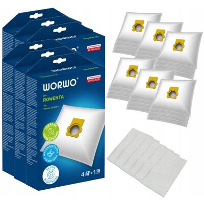 Worwo 24x Worki do odkurzacza ROWENTA Silence Force Compact Worwo 24x Worki do odkurzacza ROWENTA Silence Force Compact