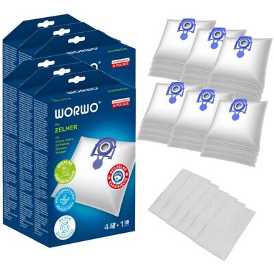 Worwo 24x Worki Do Odkurzacza Zelmer 49.4000 Zvc Worwo 24x Worki Do Odkurzacza Zelmer 49.4000 Zvc