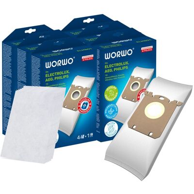 24x Worki S-Bag Worwo Do Electrolux Philips Aeg Elmb01k 24x Worki S-Bag Worwo Do Electrolux Philips Aeg Elmb01k