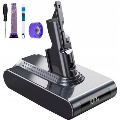 Inny producent AKUMULATOR BATERIA ZAMIENNA DO DYSON V7 6000MAH LCD +2X FILTR + SZCZOTKA Inny producent AKUMULATOR BATERIA ZAMIENNA DO DYSON V7 6000MAH LCD +2X FILTR + SZCZOTKA