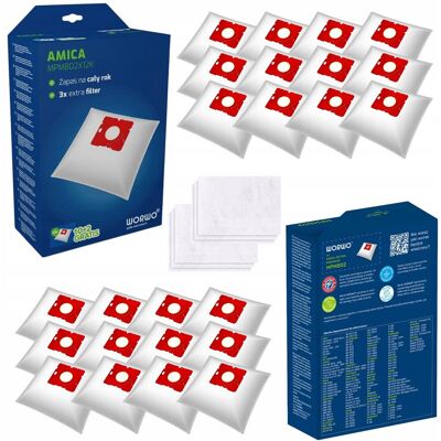 Areose Mocne Syntetyczne Worki Do Odkurzacza Amica Mpmb02K 24 Szt. Areose Mocne Syntetyczne Worki Do Odkurzacza Amica Mpmb02K 24 Szt.