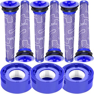 RENEW FORCE 9x Zestaw filtrów do odkurzacza DYSON v7/8 6x Filtr wstępny 3x zmywalny HEPA VCM-ACC-2 RENEW FORCE 9x Zestaw filtrów do odkurzacza DYSON v7/8 6x Filtr wstępny 3x zmywalny HEPA VCM-ACC-2