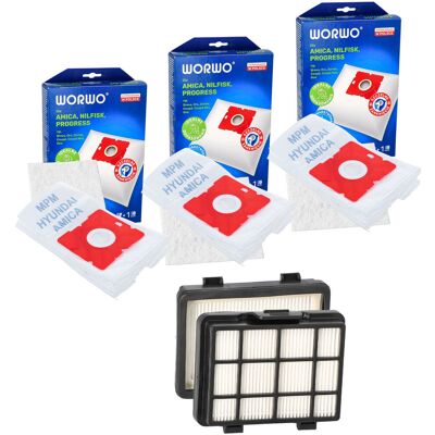 Worki do odkurzacza AMICA ORA YUGO SURAZO 12 SZT + FILTR HEPA Worki do odkurzacza AMICA ORA YUGO SURAZO 12 SZT + FILTR HEPA