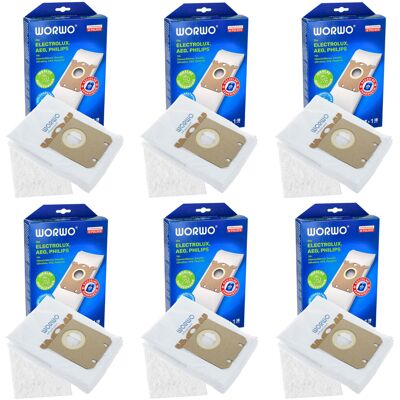 Worwo Worki do odkurzacza ELECTROLUX PHILIPS E201B ELMB01K ELMB01 24 szt Worwo Worki do odkurzacza ELECTROLUX PHILIPS E201B ELMB01K ELMB01 24 szt
