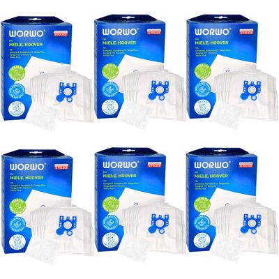 Worwo Worki do odkurzacza MIELE C1 C2 C3 GN G/N 24 szt Worwo Worki do odkurzacza MIELE C1 C2 C3 GN G/N 24 szt