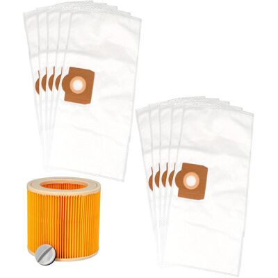 Kärcher Worki do odkurzacza WD3 MV3 MV2 10 szt + 1 filtr Kärcher Worki do odkurzacza WD3 MV3 MV2 10 szt + 1 filtr