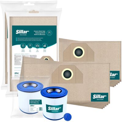 Worki Sillar do Kärcher KWD1 KWD2 KWD3 WD2 WD3 WD3.200 SE 400110szt +Filtr Worki Sillar do Kärcher KWD1 KWD2 KWD3 WD2 WD3 WD3.200 SE 400110szt +Filtr