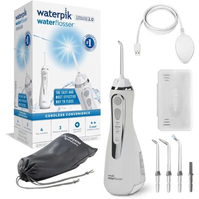 Irygator Bezprzewodowy Waterpik Wp-580 (Cordless Advanced 2.0) Biały + 4 Końcówki Irygator Bezprzewodowy Waterpik Wp-580 (Cordless Advanced 2.0) Biały + 4 Końcówki