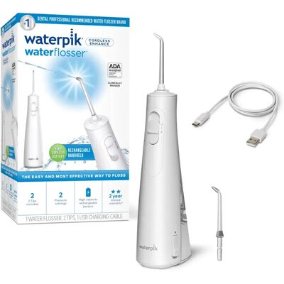 Irygator Bezprzewodowy Waterpik Wf-21 (Cordless Enhanced) Biały + 2 Końcówki Irygator Bezprzewodowy Waterpik Wf-21 (Cordless Enhanced) Biały + 2 Końcówki
