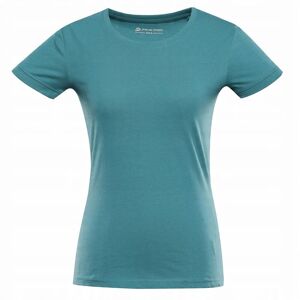 Alpine PRO Damska koszulka z organicznej bawełny Termesa 2 morski r.L Alpine PRO Damska koszulka z organicznej bawełny Termesa 2 morski r.L