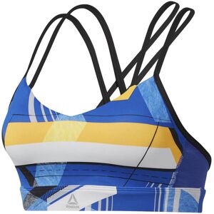 Reebok Stanik sportowy, Hero Strappy Padded Bra VortaStripe DU4097, niebieski, rozmiar XS Reebok Stanik sportowy, Hero Strappy Padded Bra VortaStripe DU4097, niebieski, rozmiar XS