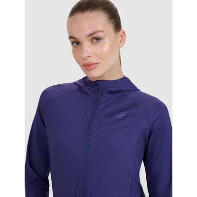 Bluza damska treningowa regular szybkoschnąca 4FRSS25TFSWF467-30S Niebieski Roz. S Bluza damska treningowa regular szybkoschnąca 4FRSS25TFSWF467-30S Niebieski Roz. S