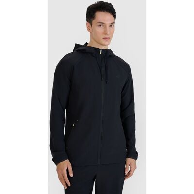 Bluza treningowa regular szybkoschnąca męska 4FWSS25TFSWM458-20S Czarny Roz. S Bluza treningowa regular szybkoschnąca męska 4FWSS25TFSWM458-20S Czarny Roz. S