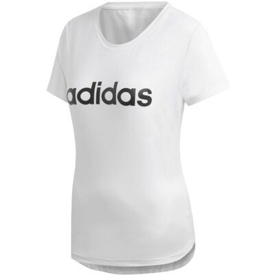 Adidas Design 2 Move Logo Tee DU2080, Kobieta, T-shirt kompresyjny, Biały Adidas Design 2 Move Logo Tee DU2080, Kobieta, T-shirt kompresyjny, Biały