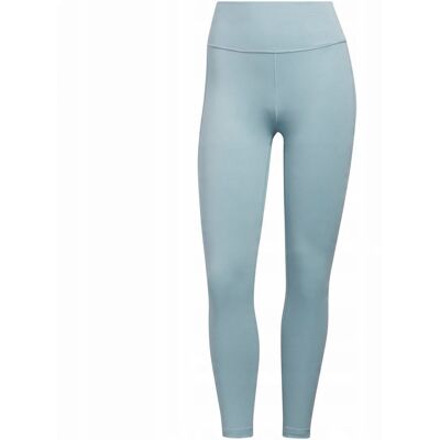 Legginsy do jogi adidas Studio 7/8 dla kobiet - Szare - Wysoka talia, Odprowadzanie wilgoci Legginsy do jogi adidas Studio 7/8 dla kobiet - Szare - Wysoka talia, Odprowadzanie wilgoci