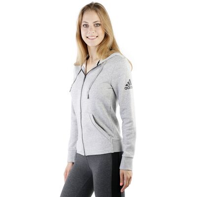 Adidas Performance, Bluza sportowa damska, Essentials Solid Fullzip Hoodie Medium Grey Heather, rozmiar XS Adidas Performance, Bluza sportowa damska, Essentials Solid Fullzip Hoodie Medium Grey Heather, rozmiar XS