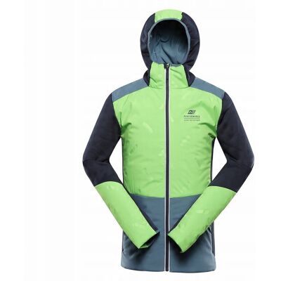 Alpine PRO Bluza męska trekkingowa z kapturem hybryda Gomar zielony r.XXL Alpine PRO Bluza męska trekkingowa z kapturem hybryda Gomar zielony r.XXL