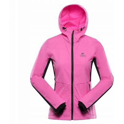 Alpine PRO Damska kurtka sportowa softshell Keraka k.różowy r.S Alpine PRO Damska kurtka sportowa softshell Keraka k.różowy r.S