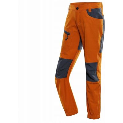 Alpine PRO Dziecięce spodnie trekkingowe softshell Akano pomarańcz 116-122 Alpine PRO Dziecięce spodnie trekkingowe softshell Akano pomarańcz 116-122