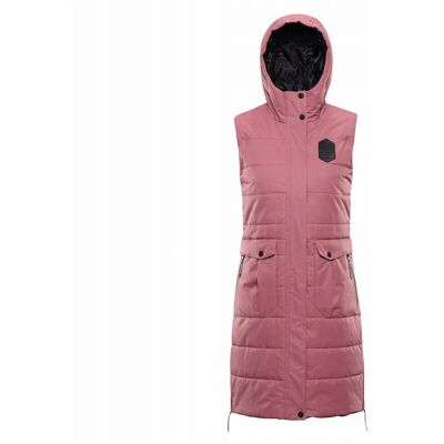 Alpine PRO Kamizelka damska ocieplana z kapturem Harda jasnoróżowy r.XL Alpine PRO Kamizelka damska ocieplana z kapturem Harda jasnoróżowy r.XL