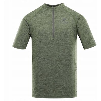 Alpine PRO Koszulka męska rowerowa z zamkiem Geret 2 k.zielony r.XL Alpine PRO Koszulka męska rowerowa z zamkiem Geret 2 k.zielony r.XL