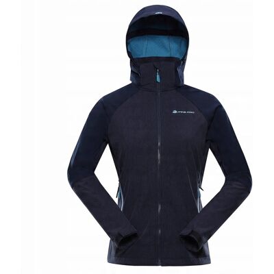 Alpine PRO Kurtka trekkingowa damska softshell 8000 Lanca granatowy r.XS Alpine PRO Kurtka trekkingowa damska softshell 8000 Lanca granatowy r.XS