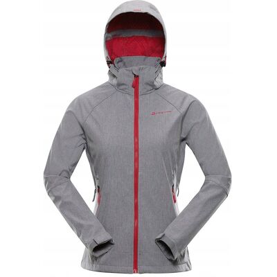 Alpine PRO Kurtka trekkingowa damska softshell 8000 Lanca szary r.XS Alpine PRO Kurtka trekkingowa damska softshell 8000 Lanca szary r.XS