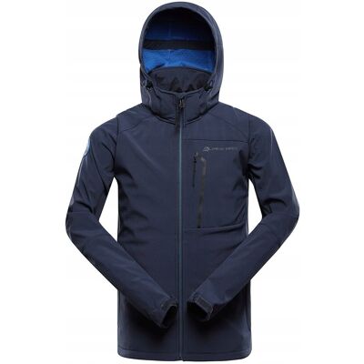 Alpine PRO Kurtka trekkingowa męska softshell 8000 Hoor granatowy r.L Alpine PRO Kurtka trekkingowa męska softshell 8000 Hoor granatowy r.L