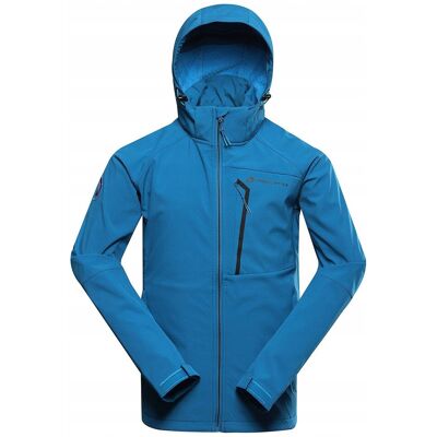 Alpine PRO Kurtka trekkingowa męska softshell 8000 Hoor niebieski r.3XL Alpine PRO Kurtka trekkingowa męska softshell 8000 Hoor niebieski r.3XL