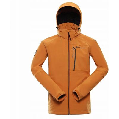Alpine PRO Kurtka trekkingowa męska softshell 8000 Hoor pomarańczowy r.L Alpine PRO Kurtka trekkingowa męska softshell 8000 Hoor pomarańczowy r.L