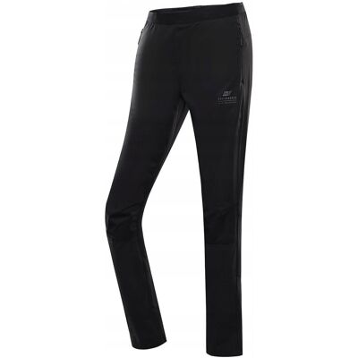 Alpine PRO Spodnie damskie sportowe hybrydowe na biegówki Abara czarny XL Alpine PRO Spodnie damskie sportowe hybrydowe na biegówki Abara czarny XL
