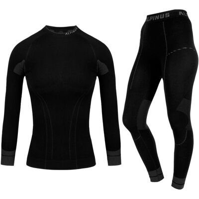 Alpinus, Bielizna Damska Termoaktywna Tactical Base Layer Set Czarna L Alpinus, Bielizna Damska Termoaktywna Tactical Base Layer Set Czarna L