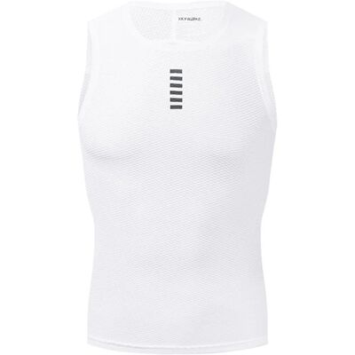 Pozostali producenci Bielizna potówka kolarska YKYW Base Layer Sleeveless Quick Dry Compression 50+ UV Protection biała M Pozostali producenci Bielizna potówka kolarska YKYW Base Layer Sleeveless Quick Dry Compression 50+ UV Protection biała M