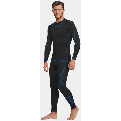 Bielizna Termoaktywna Męska Alpinus Lillehammer Set Czarno-Niebieska Zimowa Odzież Xl/2xl Bielizna Termoaktywna Męska Alpinus Lillehammer Set Czarno-Niebieska Zimowa Odzież Xl/2xl