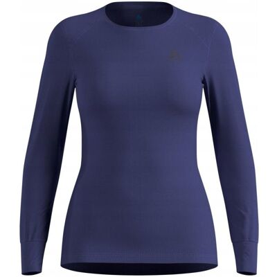 Bielizna termoaktywna z długim rękawem Odlo BL TOP crew neck l/s ACTIVE WARM roz. S Niebieska Bielizna termoaktywna z długim rękawem Odlo BL TOP crew neck l/s ACTIVE WARM roz. S Niebieska