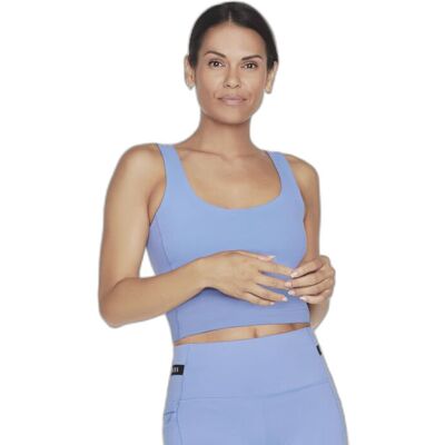 Biustonosz sportowy damski SKECHERS GOFLEX JOY LONGLINE niebieski S Biustonosz sportowy damski SKECHERS GOFLEX JOY LONGLINE niebieski S