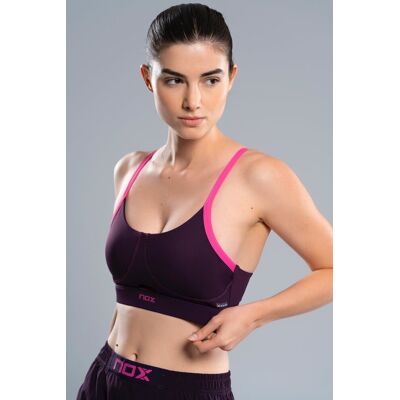 Biustonosz Sportowy Nox Pro Deep Purple Xl Biustonosz Sportowy Nox Pro Deep Purple Xl